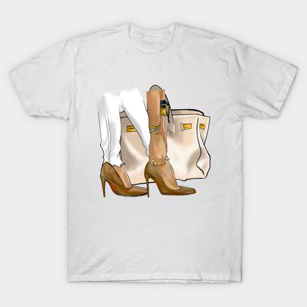 Shoes and handbags T-Shirt by Art by Some Beach